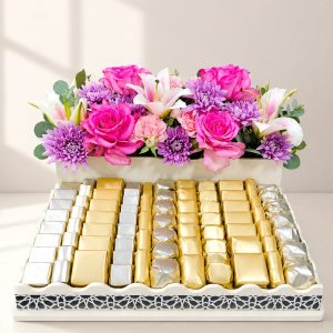 Deluxe Flower & Chocolate Hamper
